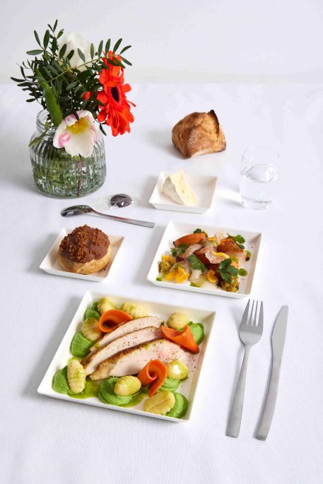 Ballotine de volaille et petits pois DM