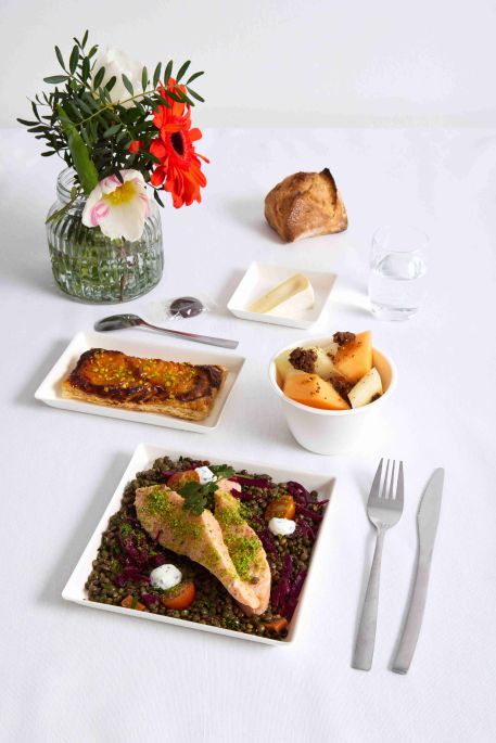 Darne de saumon et salade de lentilles DM
