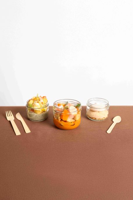 Vapeur de saumon et pommes grenailles