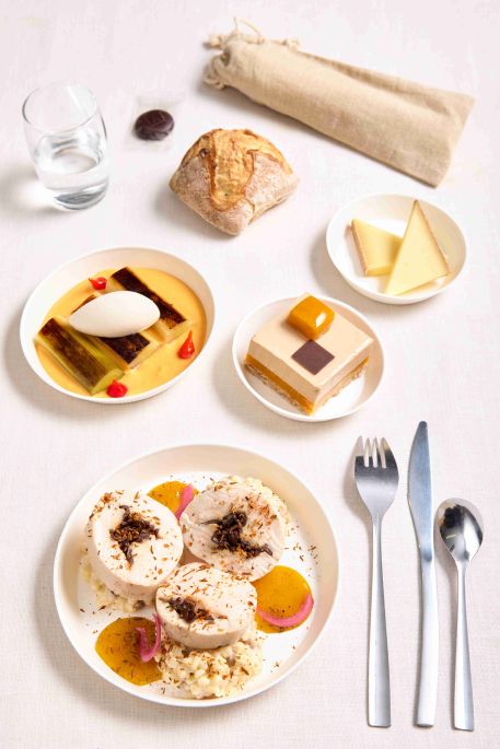 Ballotine de volaille et risotto de frégola