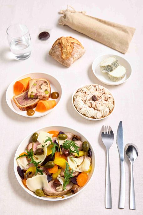 Veau vitello tonnato et ses légumes