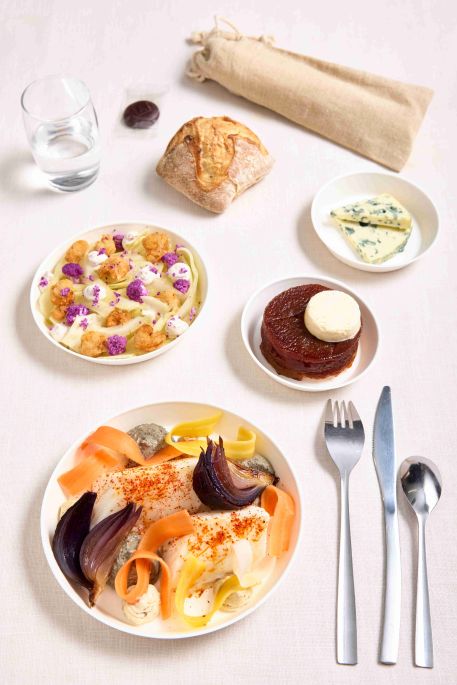 Cabillaud au citron et crème de lentilles